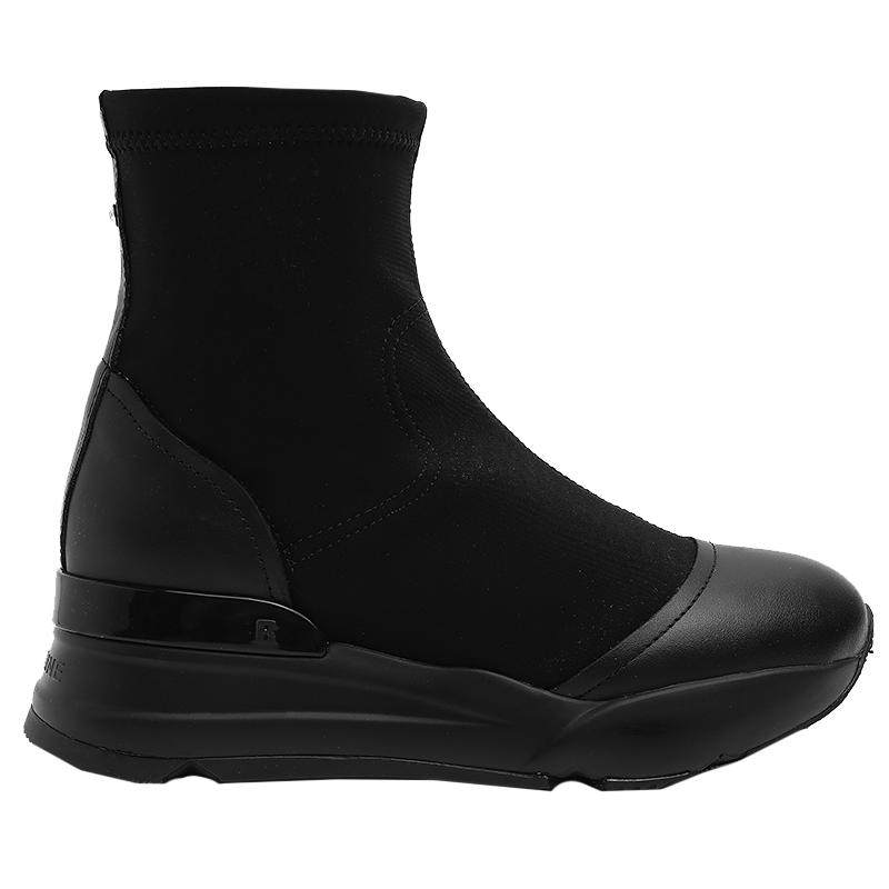 【天猫独家】Ruco Line如卡莱袜靴女6cm高跟真皮短靴子增高鞋