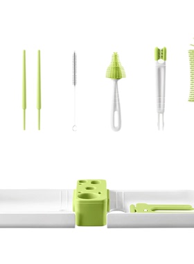 babycare婴儿便携式便携硅胶奶瓶套装新生清洁刷专用外出洗刷刷子