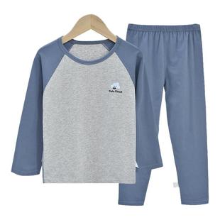 红豆儿童内衣套装纯棉男童秋衣秋裤女童秋衣全棉家居服棉毛衫睡衣