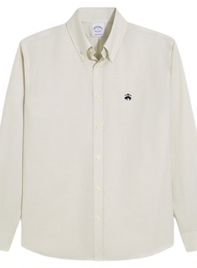 Brooks Brothers/布克兄弟男士秋冬季款牛津纺纽扣领经典长袖衬衫