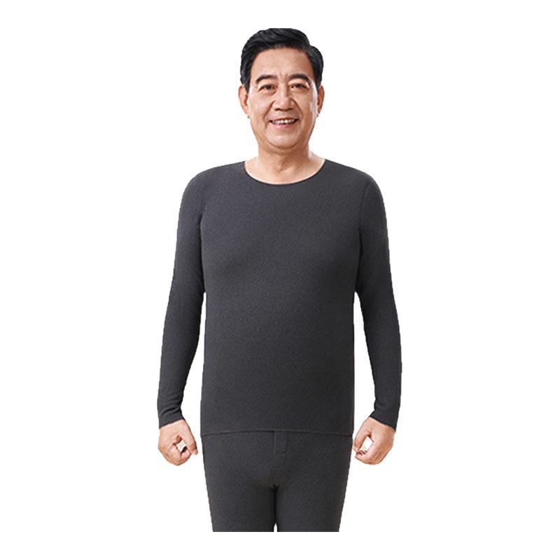 猫人男士保暖内衣男款羊绒蚕丝爸爸磨毛无痕秋衣秋裤套装秋冬季新