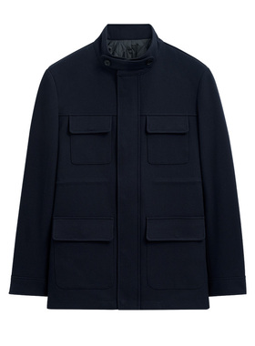 衬衫老罗[星耀二号]含绵羊毛猎装夹克中长款保暖外套239X0C503M