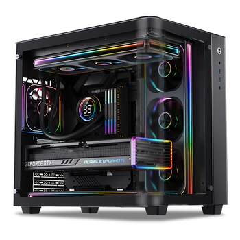 Intel official flagship store u9 285k/rtx5070ti/rtx5080/5090 curved sea view room pcie5.0 game computer host rendering diy assembly machine computer complete machine