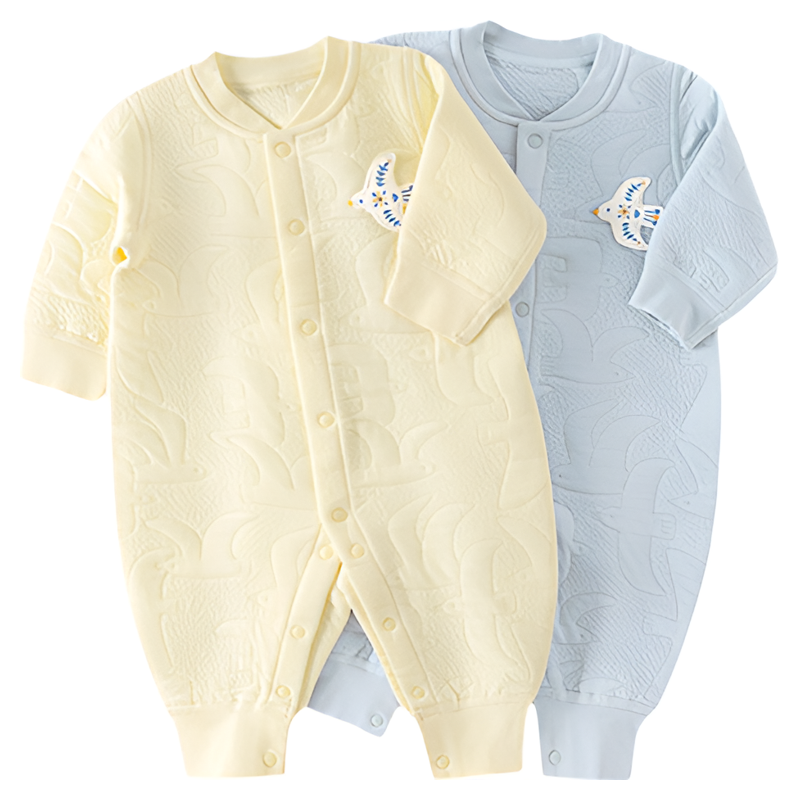 汤尼倍儿婴儿连体衣秋冬夹棉保暖