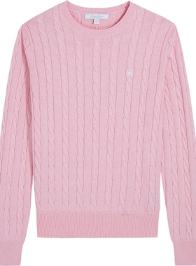 Brooks Brothers/布克兄弟女士秋冬新款supima棉绞花针织衫