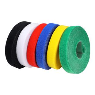 尼龙束线扎带多色 背对背魔术贴 粘扣带 机房绑线带理线器 卷 5米