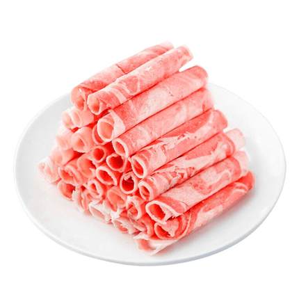 东来顺内蒙古羔羊肉卷清真原切羊肉片火锅食材铜锅涮羊肉清水涮