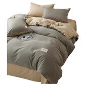 无印良品纯棉床上用品四件套全棉被罩2025新款 100纯棉床单被套