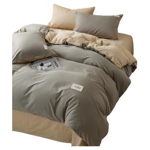 无印良品纯棉床上用品四件套全棉被罩2025新款100纯棉床单被套