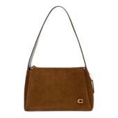 Lola 蔻驰 Coach 皮质棕色肩背包单肩包手提腋下包