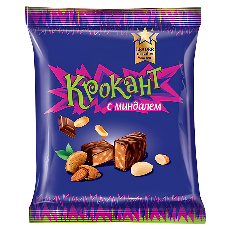 俄罗斯紫皮糖巧克力味果仁夹心