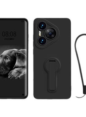 旋转支架适用华为pura80ultra手机壳p70pro新款硅胶镜头全包防摔p50e高端带手绳p60pro/40/3简约保护套男女软