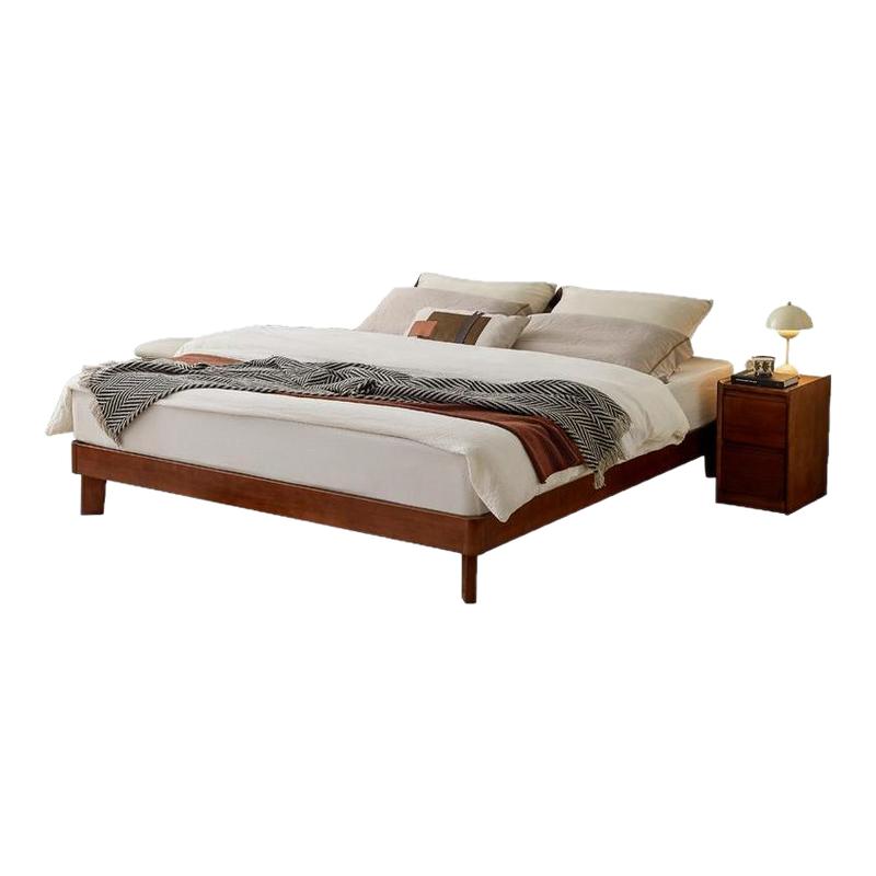 林氏家居北欧高脚无床头实木床