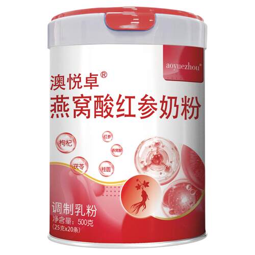 女士专用奶粉红参补气养血500g