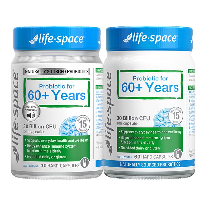 澳洲进口lifespace中老年人益生菌呵护爸妈肠胃100粒组合