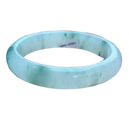 玉眸印象天山雪翠手镯送证书