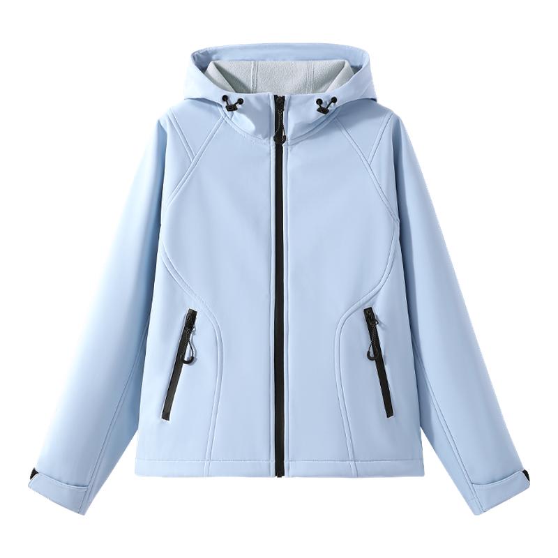 真维斯软壳冲锋衣外套女2025新款