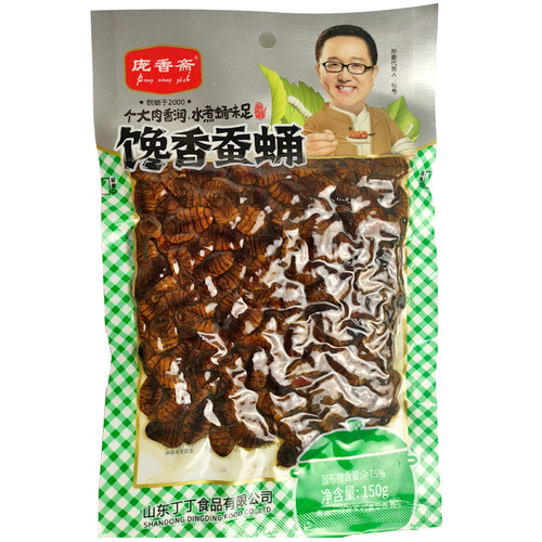 庞香斋馋香蚕蛹150g五香水煮蚕蛹