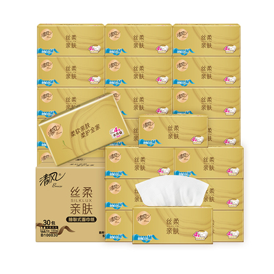 清风金装抽纸4层400张30包M码