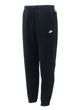 耐克加绒长裤男裤冬季保暖黑色运动裤子女收口束脚男士卫裤FN3809