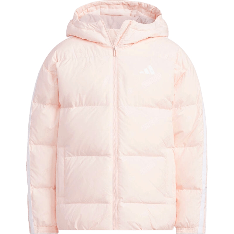 adidas阿迪达斯女大童运动训练休闲保暖连帽羽绒服外套KC5920