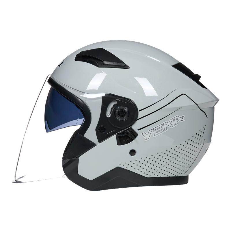 野马新国标3C认证摩托电动车头盔男女通用四季电瓶车保暖秋冬半盔