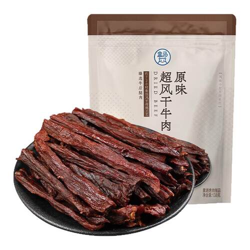 盒马 超风干牛肉 原味 138g