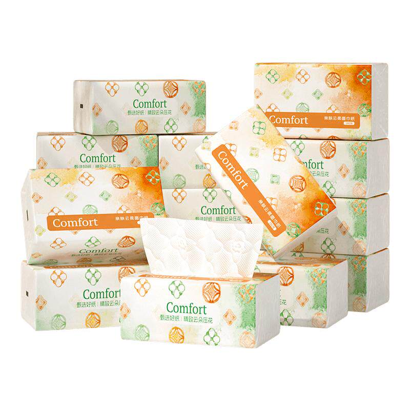 6包抽纸家用实惠装卫生纸小包