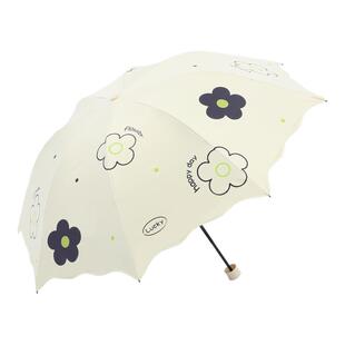 天堂伞黑胶防晒防紫外线遮阳伞三折叠便携超轻晴雨太阳伞公主伞女