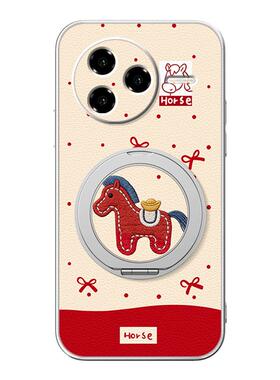 蝴蝶结马适用红米k90promax手机壳k80新款redmik70pro磁吸支架2026马年小米k60ultra防摔女款k50至尊版卡通