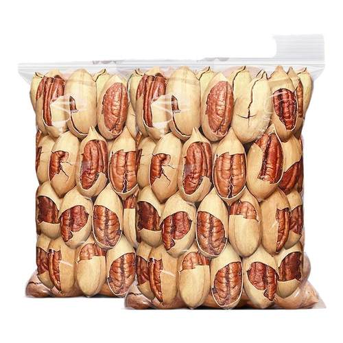 【新鲜日期】碧根果带壳新货长寿果奶油味零食美国山核桃干果坚果