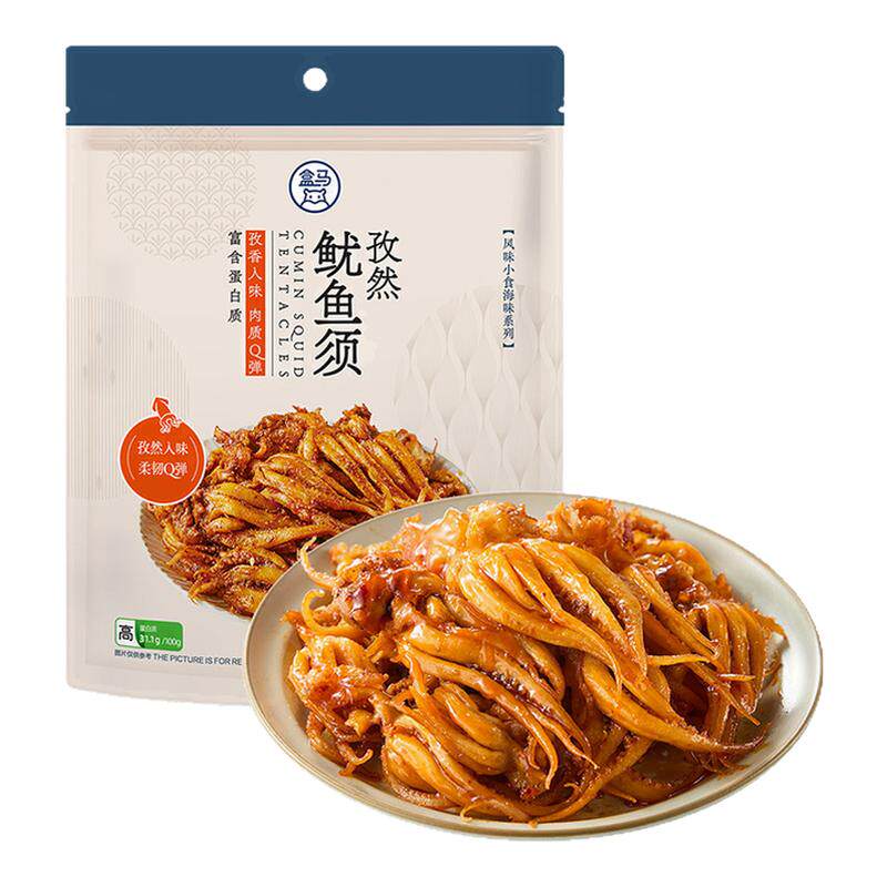 盒马 孜然鱿鱼须 345g海味零食休闲零食