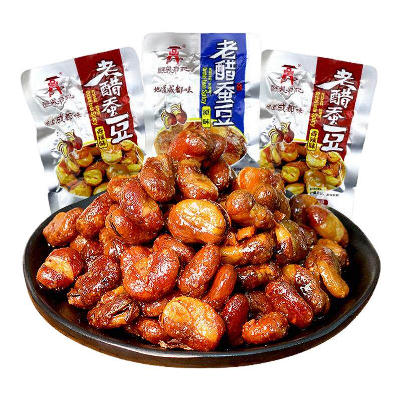 百年吴府记老醋蚕豆酥脆兰花豆糖醋香辣下酒菜成都零食露思同款