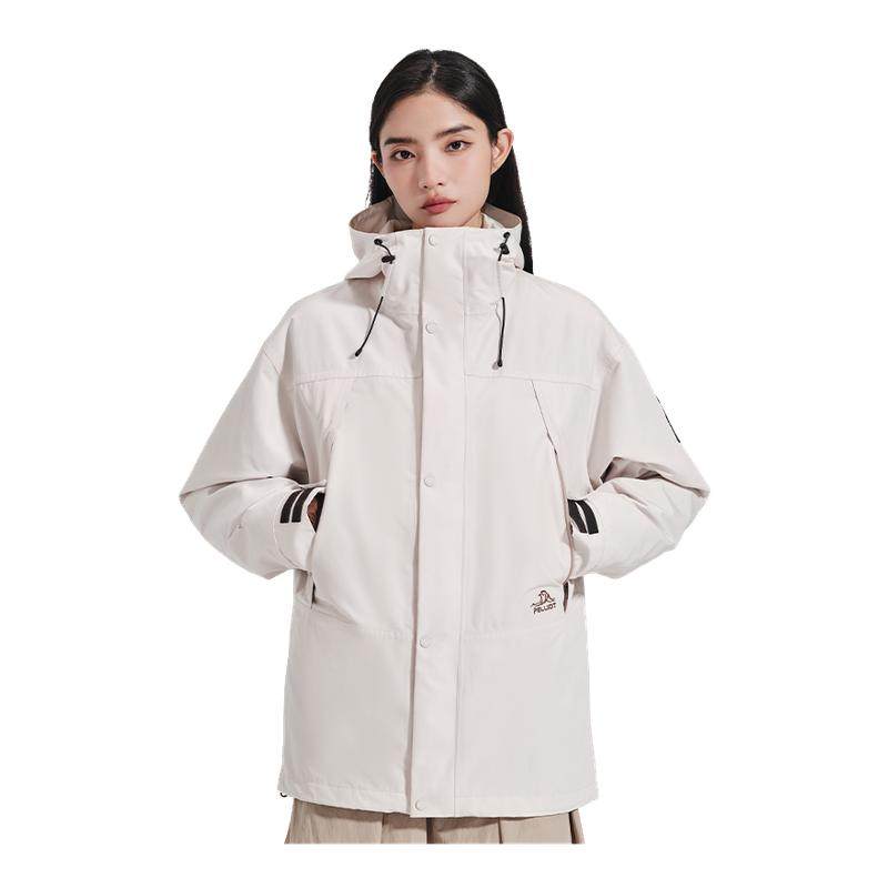 【山海】伯希和户外三合一羽绒冲锋衣女鹅绒内胆露营防水登山服男