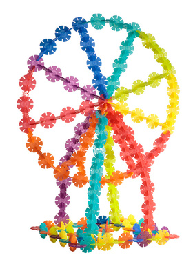 mideer弥鹿雪花片拼插积木儿童益智玩具大号加厚2宝宝3岁生日礼物