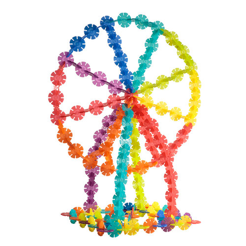 mideer弥鹿加厚雪花片积木幼儿园