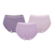 女纯棉内裤 全棉时代女士全棉蕾丝花边内裤 中腰三角裤 舒适轻薄透气