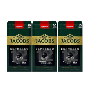 心想咖啡胶囊咖啡JACOBS意式 黑咖啡Nespresso胶囊机30粒 浓缩美式