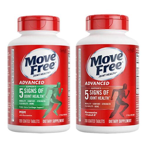 美国movefree氨糖维骨力红瓶绿瓶关节健康氨糖软骨素120/200粒