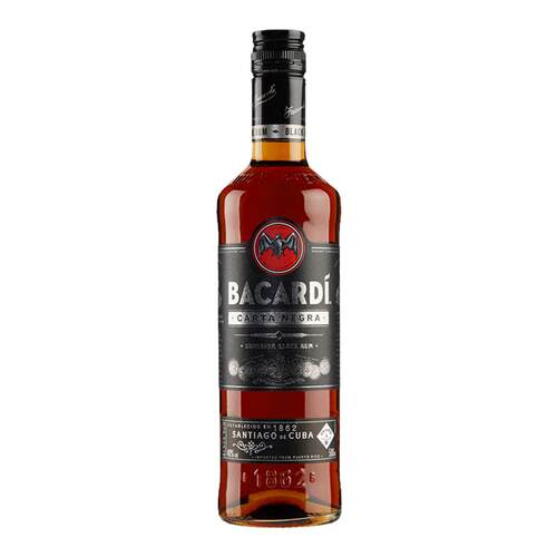官方直营bacardi烘培黑朗姆酒