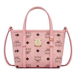 MCM TONI超迷你菜篮子桃花粉斜挎包手提包购物袋女包新年礼物