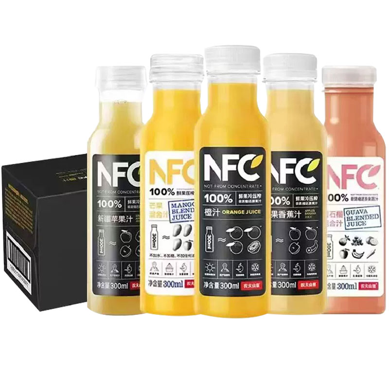 农夫山泉NFC100%纯果汁橙汁芒果汁番石榴汁300ml*24瓶整箱装饮料图片