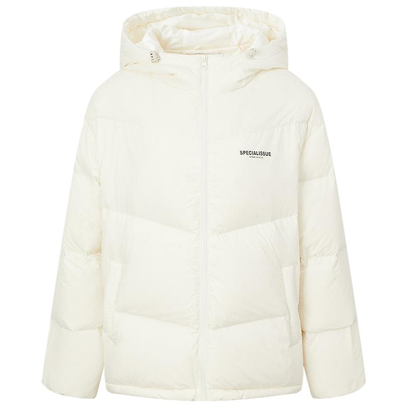 美特斯邦威连帽显瘦百搭羽绒服