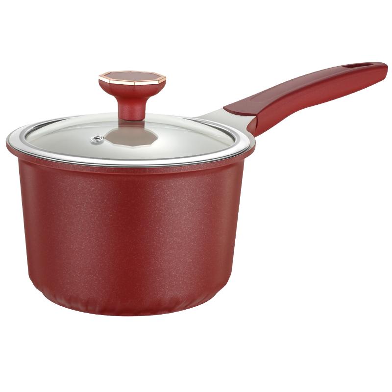 闪闪优品天然陶瓷不粘加深奶锅