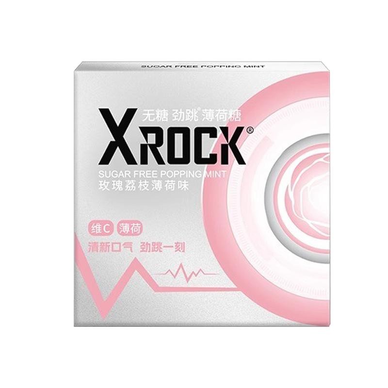 XROCK强劲无糖薄荷跳跳糖清新口气情侣约会接吻清凉薄荷糖趣味糖