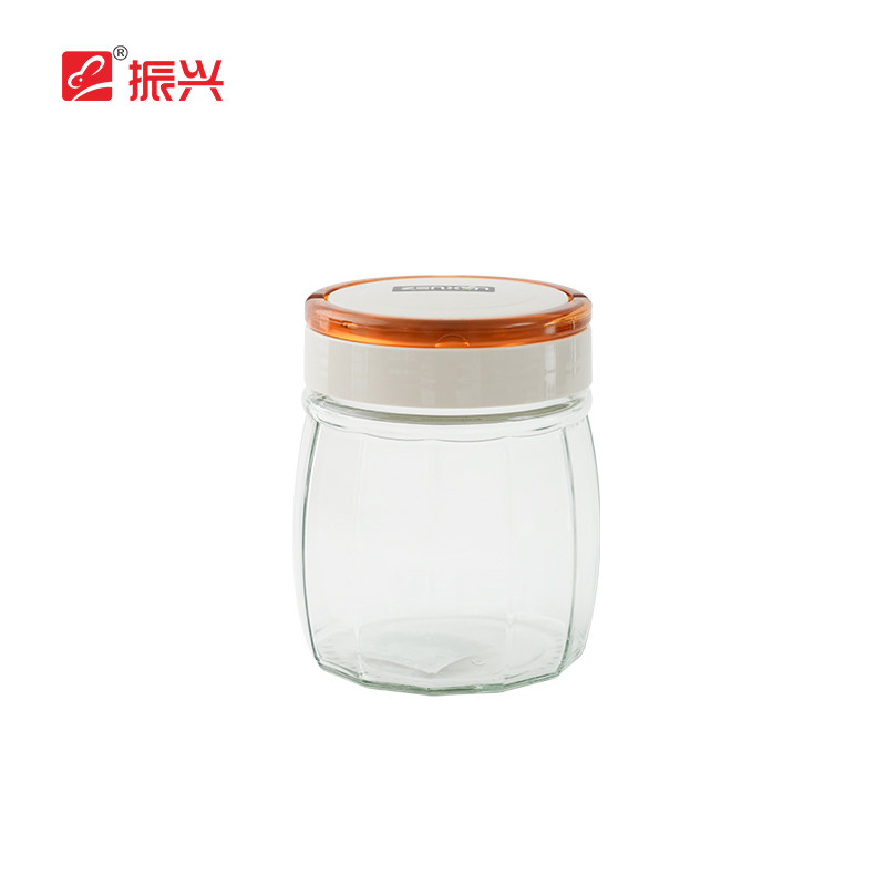 振兴玻璃瓶子密封罐带盖食品级柠檬百香果罐子透明家用小号便携