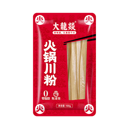 大龙燚100g火锅粉川粉宽粉条火锅食材流汁宽粉速食免泡即煮懒人粉