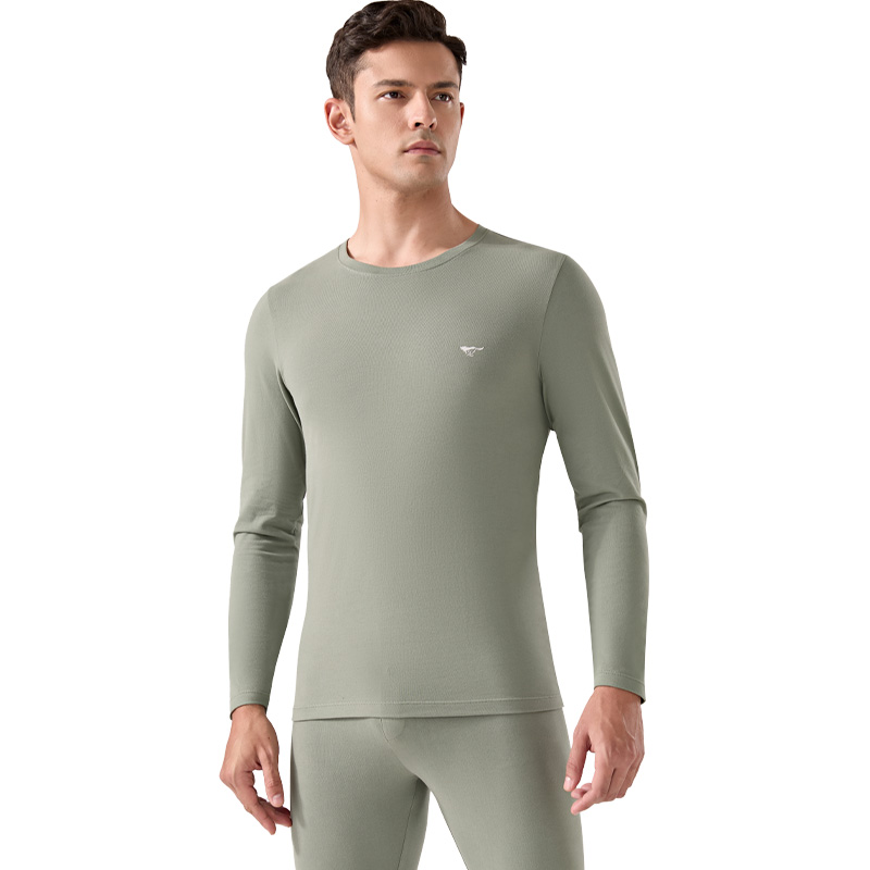 七匹狼男士保暖内衣纯棉抗菌