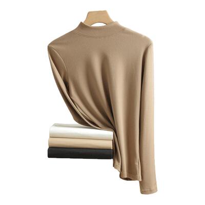 芬腾半高领自发热打底衫女