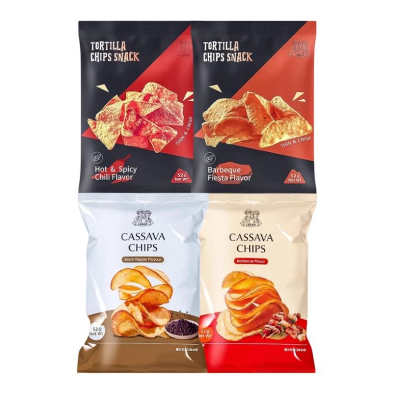 莱纳木薯片玉米片52g袋装零食品